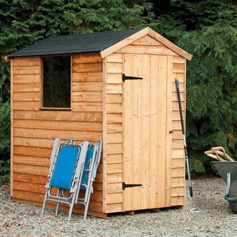 Bandq 6x4 Apex Roof Overlap Timber Shed With Assembly Service