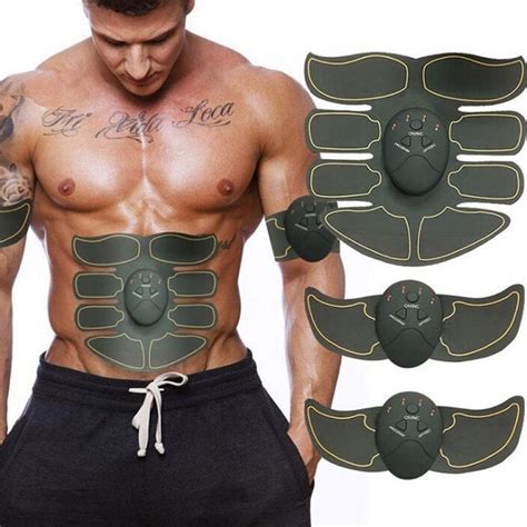 New Smart Ems Muscle Stimulator Abs Abdominal Muscle Toner Body Fitness Shaping Massage Patch