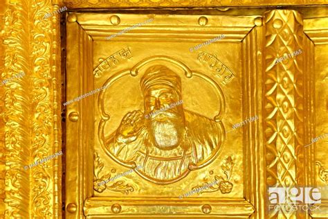 Sikhism Gurudwara Hazur Sahib Sachkhand Showing Gold Door Nanded