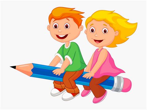 Children At School Clipart Bringing Educational Materials To Life