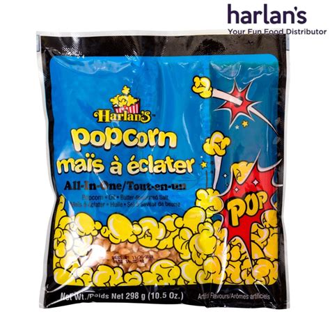 Harlans All In One Popcorn Kit For 8oz Popper 24case Item511248