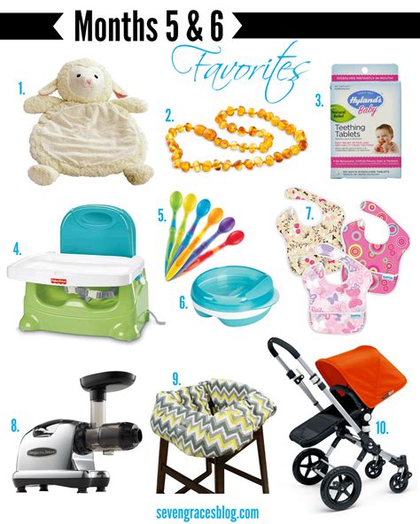 Top 10 Baby Items For Months 5 And 6 Teething And Feeding Seven Graces