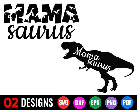 Mama Saurus SVG Dinosaur Family SVG Dinosaurs SVG - Etsy | Svg