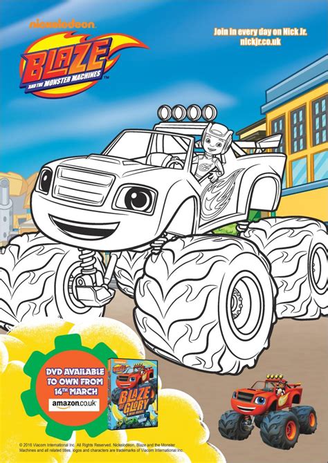 15 Blaze And The Monster Machines Coloring Pages Karlinhacolucci