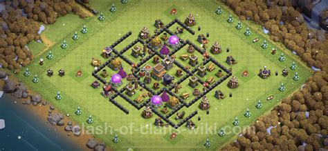 Best Anti 3 Stars Base Th8 With Link Hybrid Town Hall Level 8 Base