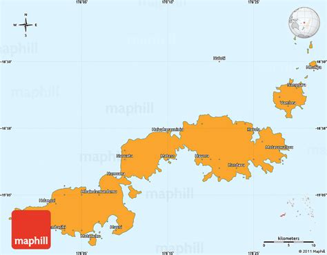Political Simple Map Of Kadavu