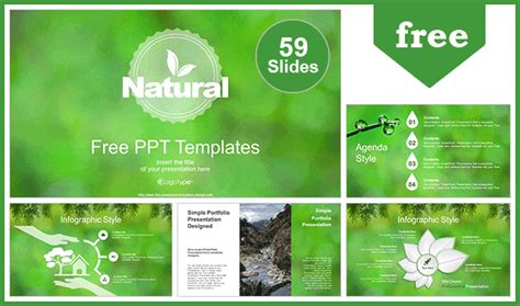Free Nature Green Design Powerpoint Template Designhooks