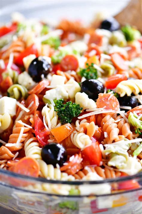 To quickly prepare the beans in this recipe, trim just the stem ends, leaving the tapered blossom ends intact. Italian Pasta Salad - The Gunny Sack
