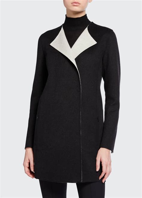 Akris Wool Cashmere Double Breasted Coat Bergdorf Goodman