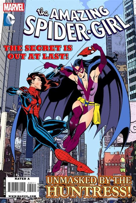 Spider Girl Vs Huntress Comic Book Cover By Cotterill23 On Deviantart
