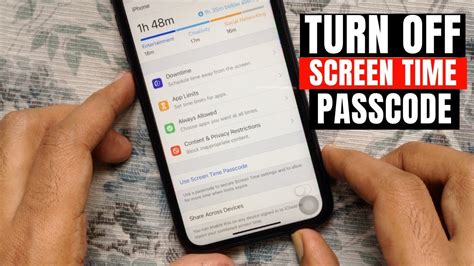 How To Turn Off Screen Time Passcode On Iphone Youtube