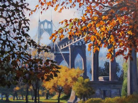 St Johns Autumn Painting By Karen Ilari Fine Art America
