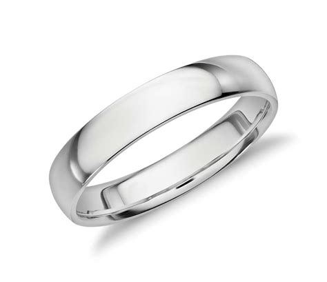 Platinum's popularity as men's wedding bands has increased over the past years due to its high value and its durability. Mid-weight Comfort Fit Wedding Band in Platinum (4mm ...