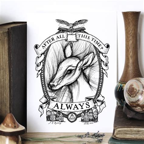 This Harry Potter Themed Print Has Been Done From An Original Drawing