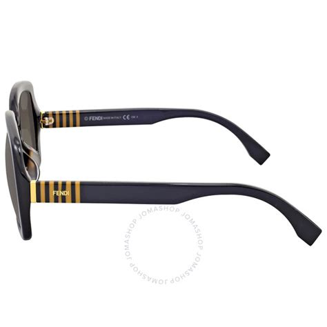 Fendi Dark Havana Square Sunglasses Ff 0014 F S 7toha 56 762753007919 Sunglasses Jomashop