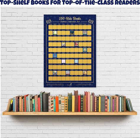 100 Kids Books Printable Poster Childrens Literature List Poster