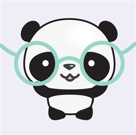 Cute Panda Kawaii Panda Clipart Instant Download Png File Etsy Riset