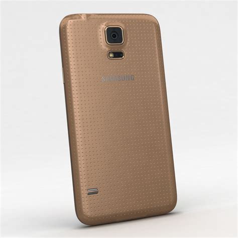 Samsung Galaxy S5 Gold Modelo 3d 49 3ds Fbx Obj C4d Max Free3d