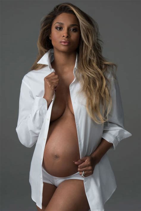 Ciara Bares All In Gorgeous Maternity Shoot For Harpers Bazaar