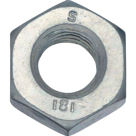 Hexagonal nut, DIN 934, strength class 8, galvanised, 19 AF, M12 x 1.25