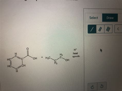 Solved Select Draw H heat ΙΟ M2 c OH HC H2C OH sto CH HC Chegg