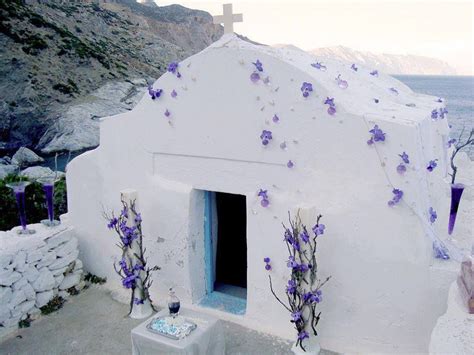 Small Church Greece Amorgos Greece Greek Islands Wedding