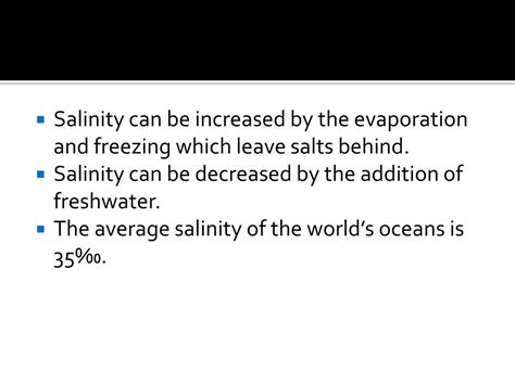 Ppt Salinity And The Oceans Powerpoint Presentation Free Download