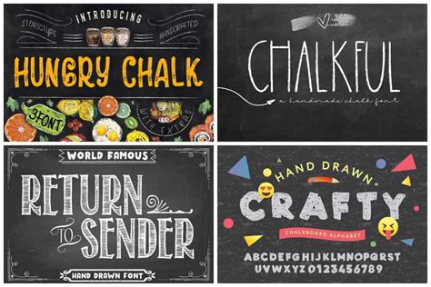 13 Fun Chalkboard Fonts To Give Your Designs A Handmade Feel Hipfonts