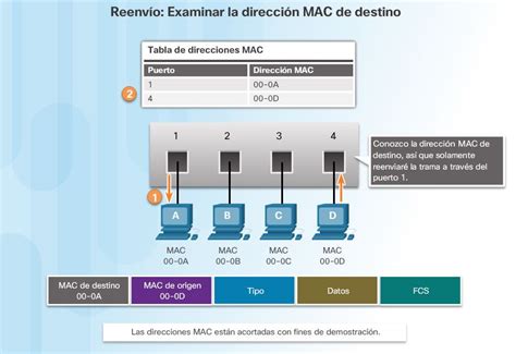 Tabla De Direcciones Mac Ccna V60