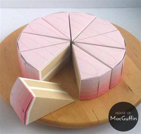 These Ombre Cake Slice Boxes From Houseofmacguffin Would Be The Ideal