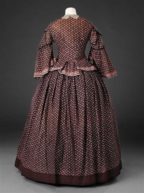Dress Mid 1850s The John Bright Collection 1850s Fashion Edwardian