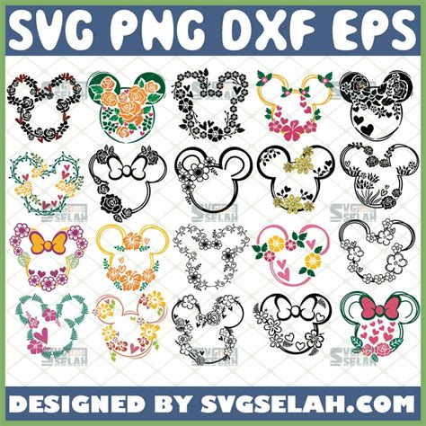 Art And Collectibles Digital Drawing And Illustration Mickey Clipart Eps