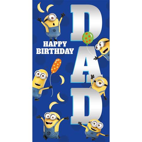 Despicable Me Birthday Card For Dad Officially Licensed Product