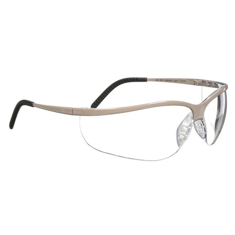 buy 3m safety glasses metaliks ansi z87 anti fog clear lens brushed nickel frame