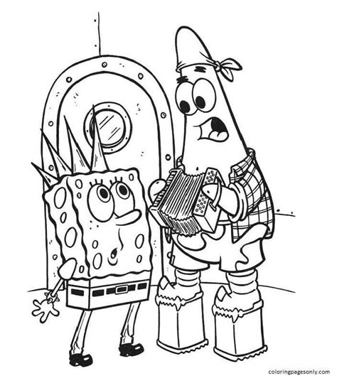 Spongebob And Patrick Coloring Page Coloring Pages Spongebob Coloring
