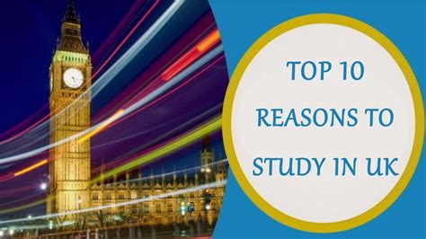 Top 10 Reasons To Study In Uk Youtube