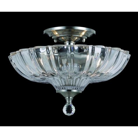 Flush ceiling lights are the perfect solution for you. Impex Lighting SC911241/D Two Lt Glass Semi Flush Crystal ...