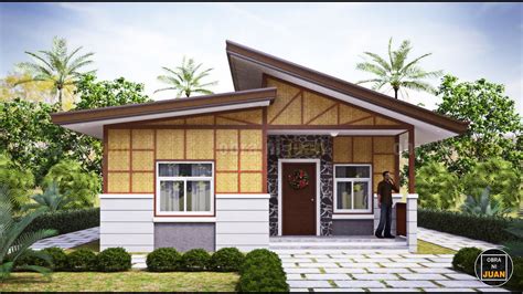 Bedroom Bungalow House Design Amakan Native House Sqm Youtube