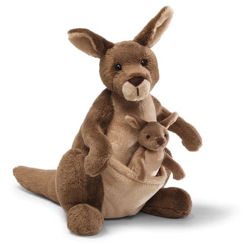Gund Earth Sea And Sky Jirra The Stuffed Kangaroo With Baby Fitzulas