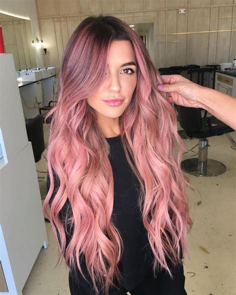 Hair Color Pink Cool Hair Color Long Pink Hair Pastel Pink Ombre