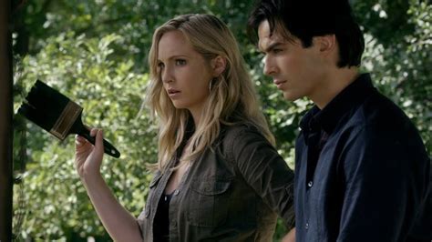 Tvd 2x5 Damon And Caroline Eavesdrop Stefan And Elenas Fake Fight