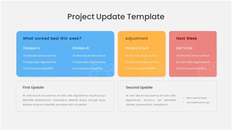 Project Update Slide Template Slidebazaar