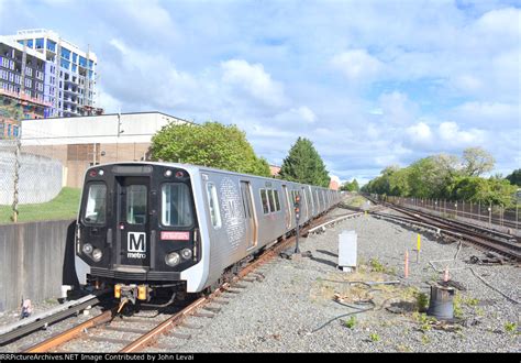 A Wmata Metro 7k Series Train Approaches Twinbrook Station In Rockville Md