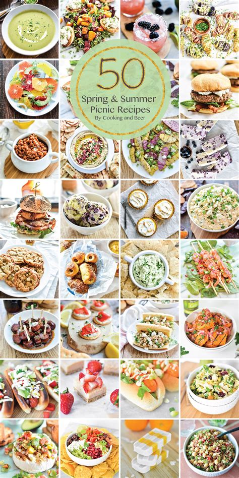 50 Summer Picnic Recipes Summer Picnic Food Picnic Food Healthy