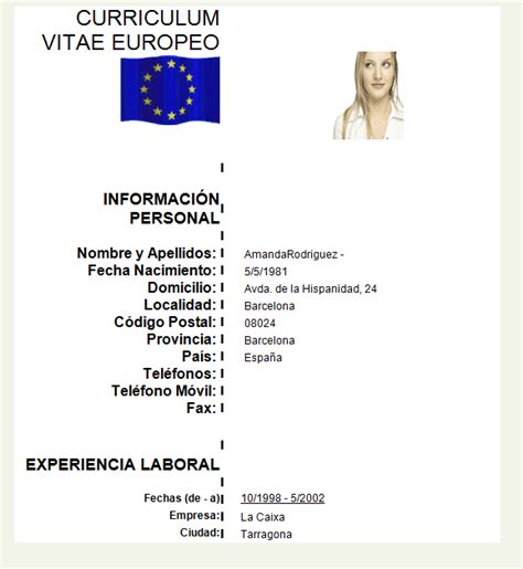 Check spelling or type a new query. Modelo De Curriculum Vitae Europeo Word - Modelo de ...