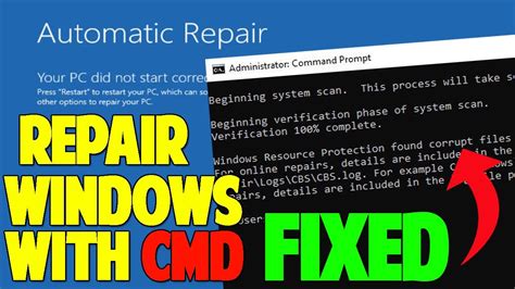 How To Repair Windows 10 Using Command Prompt Startup Issue Fixed
