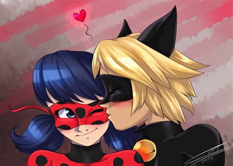 Ladybug And Cat Noir Kiss Season 3 ~ Miraculous S — Chat Noir