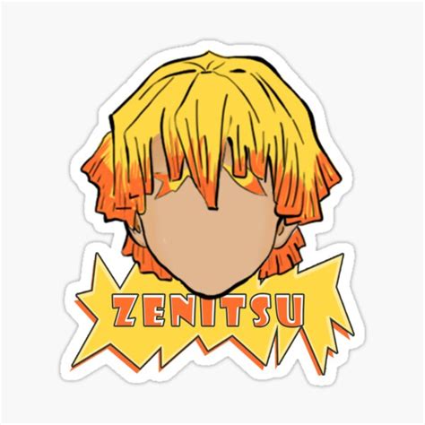 Zenitsu Thunder Breathing Sticker For Sale By Jainhitanshee Redbubble