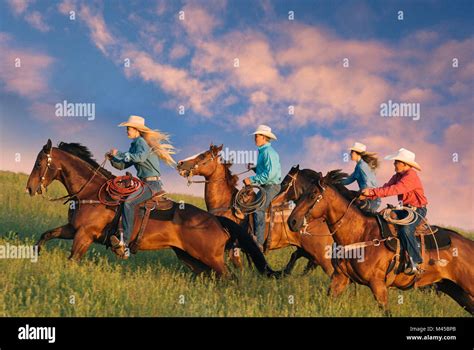 Girl Wearing Cowboy Hat Horse Stock Photos & Girl Wearing ...