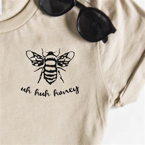 uh huh honey bee shirt honey tshirt unisex shirt uh huh etsy aesthetic shirts hipster